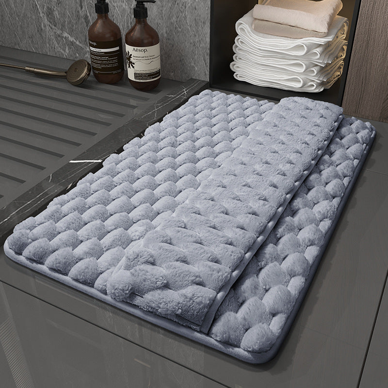 Memory foam bathroom mat home toilet absorbent floor mat shower room door wipe mat quick-drying bathroom door mat