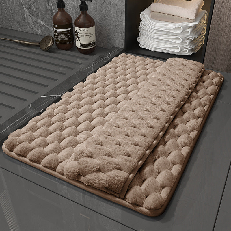Memory foam bathroom mat home toilet absorbent floor mat shower room door wipe mat quick-drying bathroom door mat