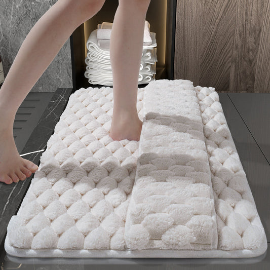 Memory foam bathroom mat home toilet absorbent floor mat shower room door wipe mat quick-drying bathroom door mat